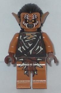 LEGO Minifigure-Gundabad Orc - Hair-The Hobbit and the Lord of the Rings / The Hobbit-lor076-Creative Brick Builders